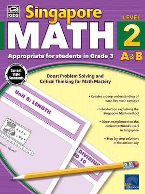 cover image of Singapore Math, Grade 3